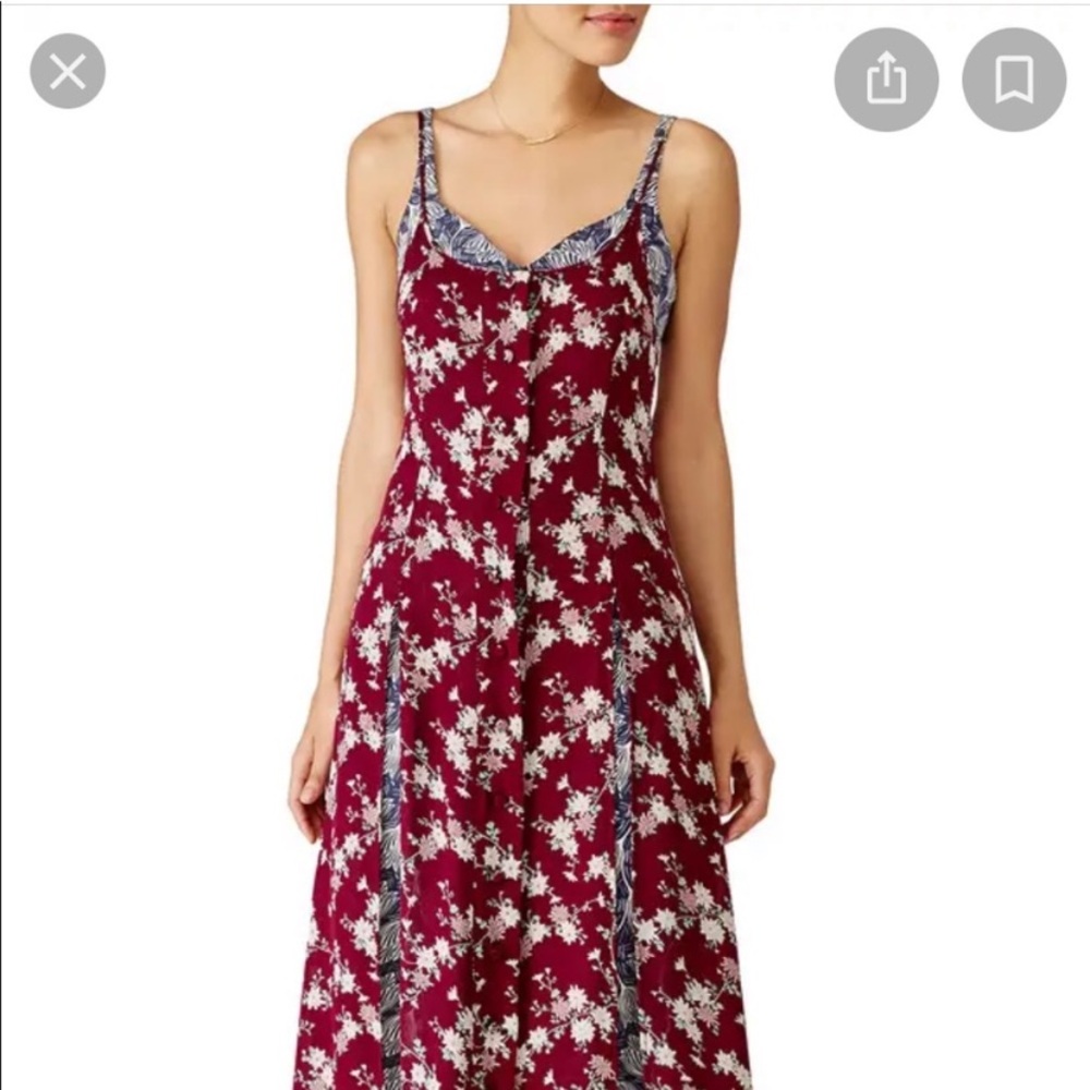 Floral Silk Cinq A Sept floral maxi dress